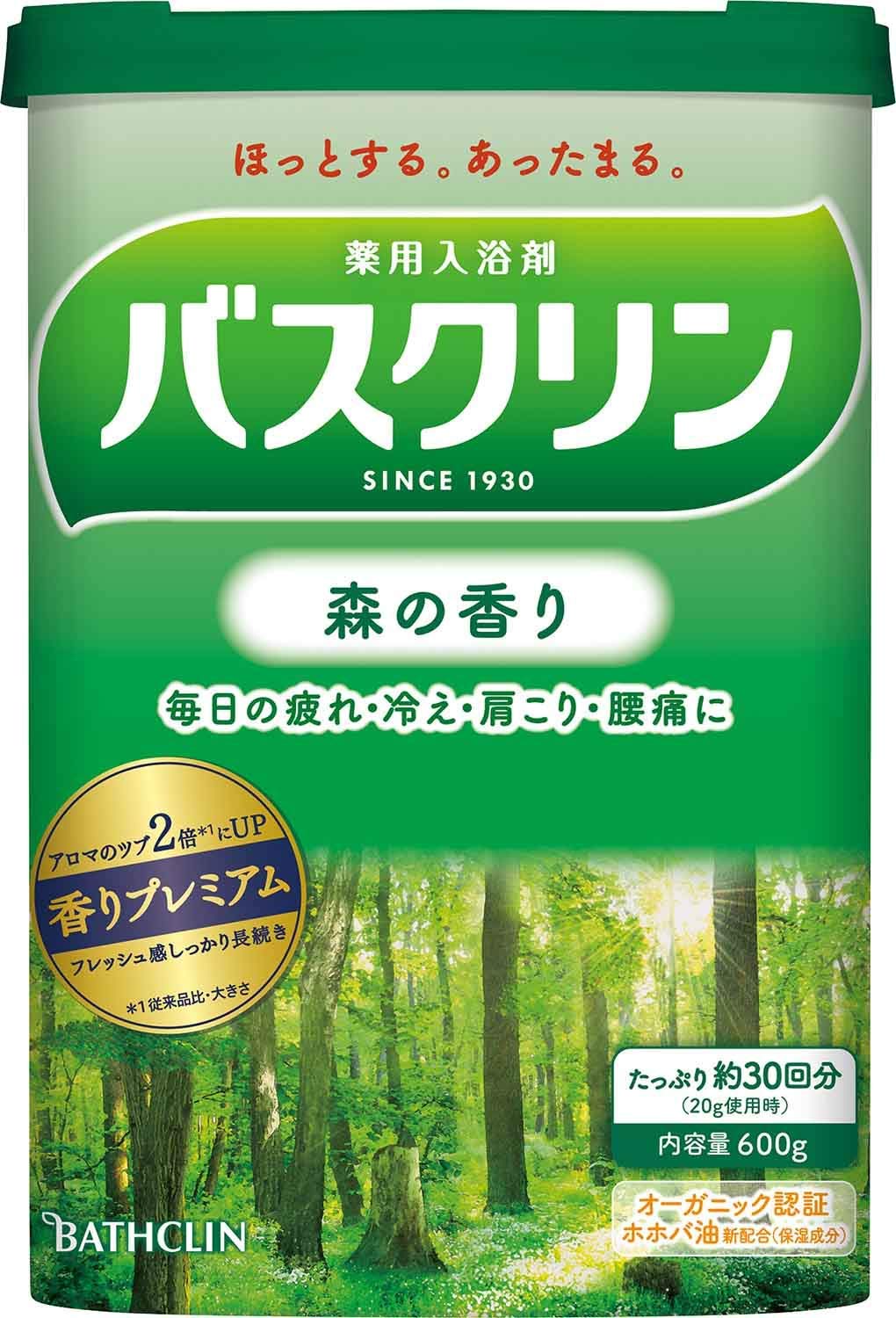 Amazon | 【医薬部外品】バスクリン入浴剤 森の香り600g入浴剤(約30